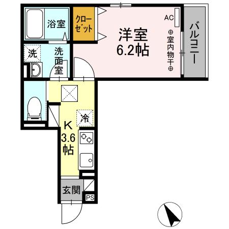 エムズ　バーレイ湘南平塚の間取り