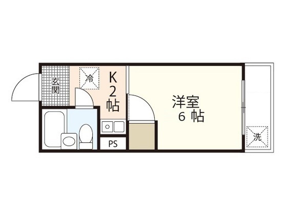 広島市佐伯区三宅のマンションの間取り