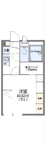 レオパレス白馬の間取り