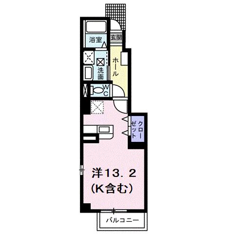 尾道市美ノ郷町三成のアパートの間取り