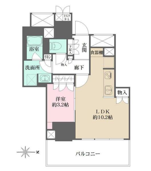 豊島区池袋のマンションの間取り