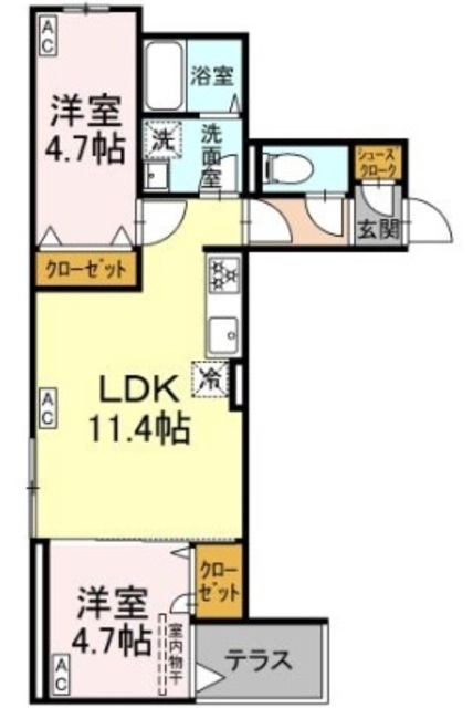 グラナーデ東尾久IIの間取り