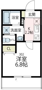 川崎市川崎区小田のマンションの間取り