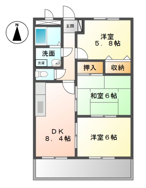 ステイブル国分寺の間取り