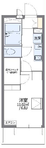 レオパレス山崎８８の間取り