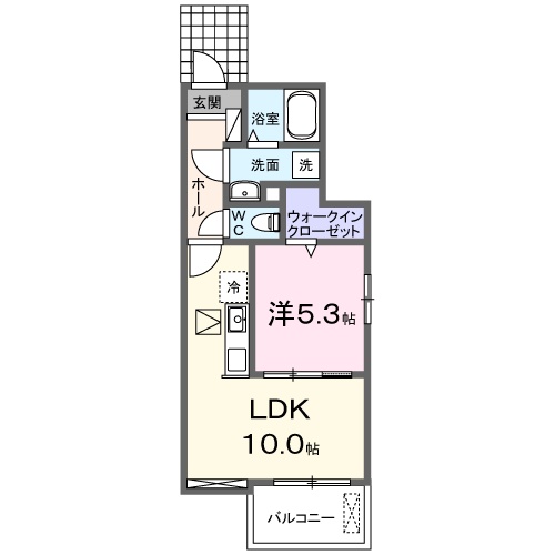 碧南市池下町のアパートの間取り