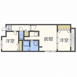 カサヴェルデ幌平橋の間取り