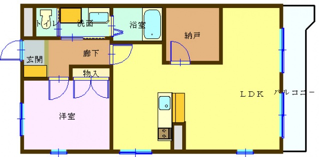 Dear堀川マンションの間取り