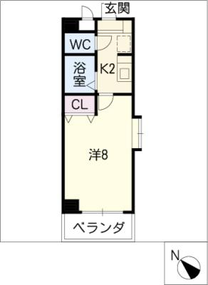 ＰＡＬＡＣＥセジュール瀬戸口の間取り