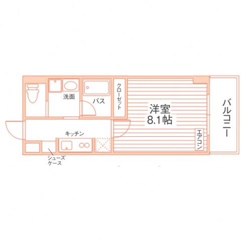 バルビエント２号館の間取り