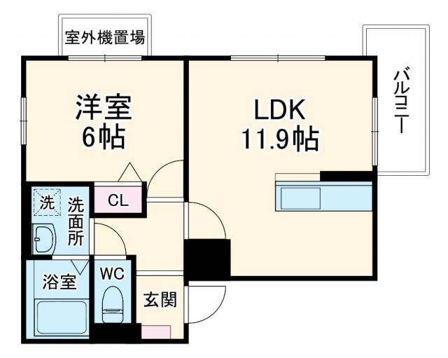 名古屋市名東区一社のマンションの間取り