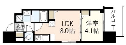 【広島市南区大須賀町のマンションの間取り】