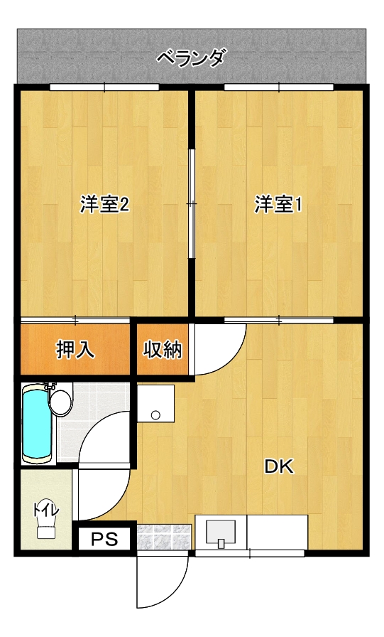 カルートン博多の間取り