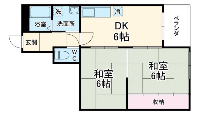 京都市下京区西錺屋町のマンションの間取り