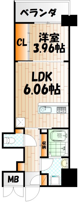 ウイングス門司駅前の間取り