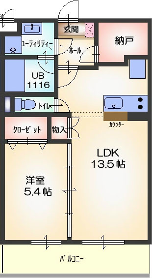 クインテット浦里の間取り