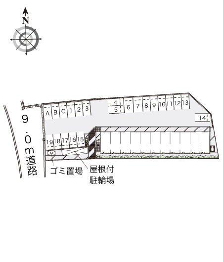 【レオパレス南小路のエントランス】