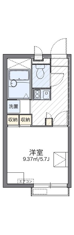 レオパレス南小路の間取り