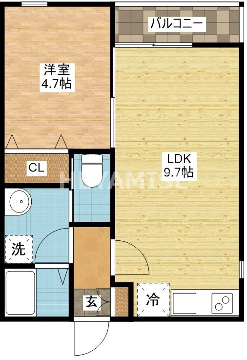 セントラルパーク賑の間取り