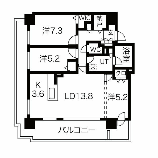 プレミスト札幌ターミナルタワーの間取り