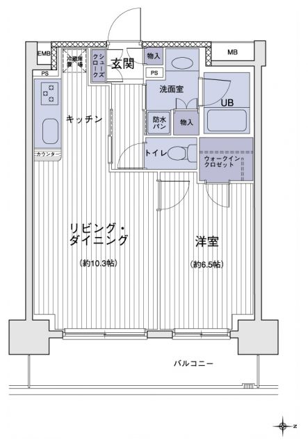 エスティメゾン大島の間取り