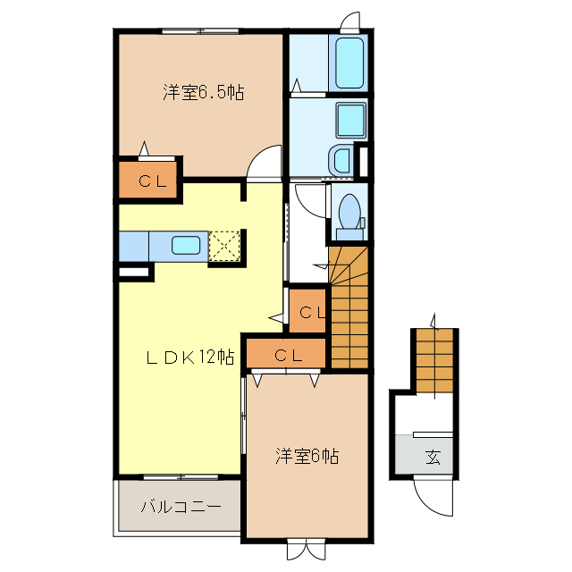 パストラーレ涼の間取り