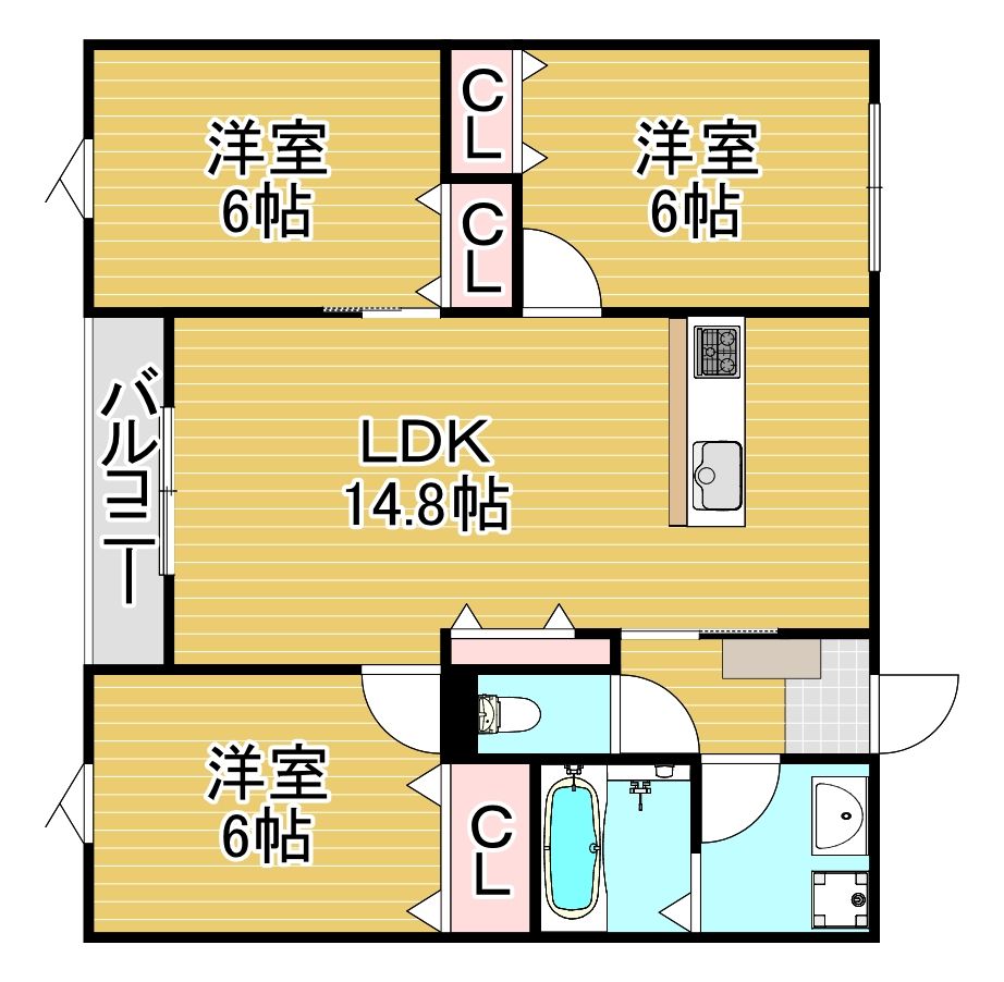 Ｔａｏｒｍｉｎａ下府の間取り