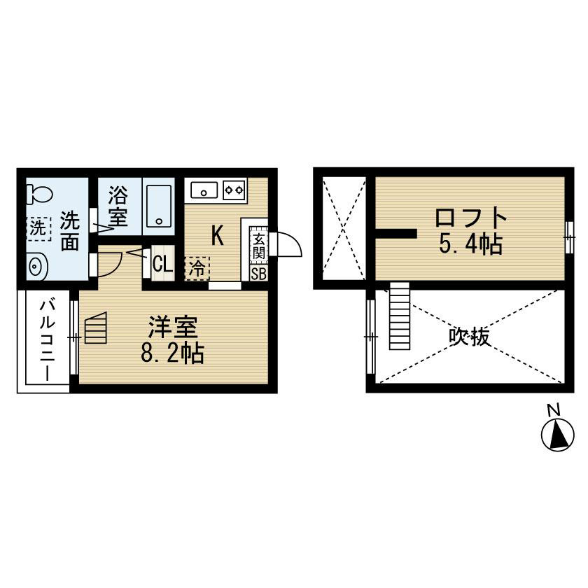 【パークアベニュー露橋の間取り】