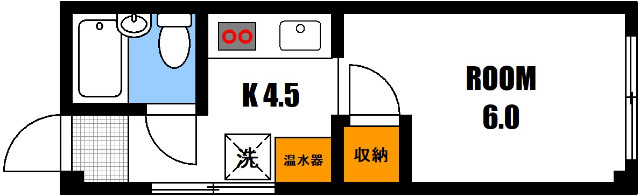 広島市安佐南区古市のアパートの間取り