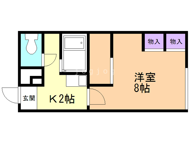 レオパレス向陽台Ｂの間取り