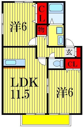 メイプル館の間取り