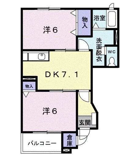 ソレアード湘南Ａの間取り