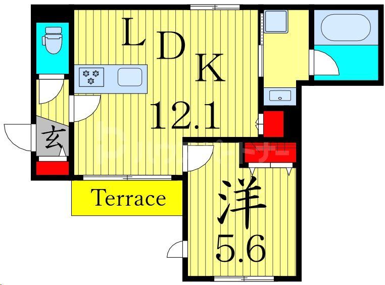 葛飾区東堀切のマンションの間取り