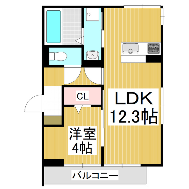 ＧＲＡＮＤ　Ｄ－ＲＯＯＭ両島の間取り