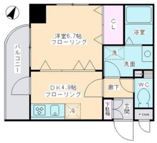 川崎市麻生区上麻生のマンションの間取り