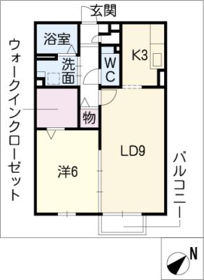 レセンテ鶴が沢IIの間取り