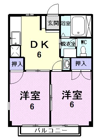 エクセレント城南Ｃの間取り