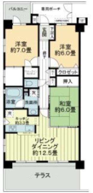 ライオンズマンション舞浜第2の間取り