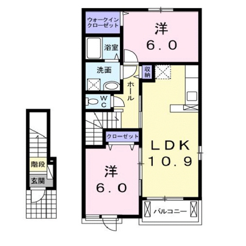 リヴェールＡの間取り