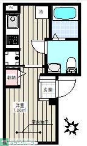 文京区湯島のマンションの間取り