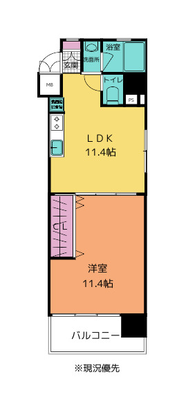 【コンプレート古船場の間取り】