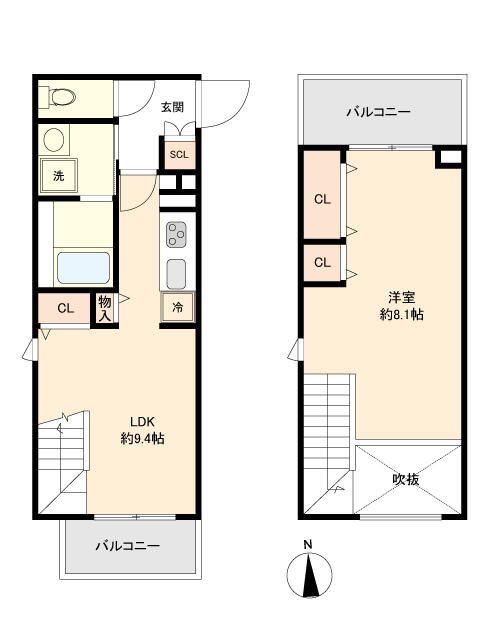 台東区松が谷のマンションの間取り