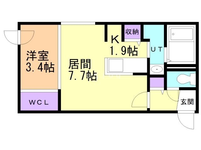 ＡＯＲＩＯ北大前の間取り