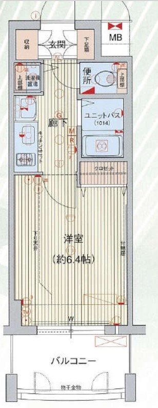 名古屋市中区上前津のマンションの間取り