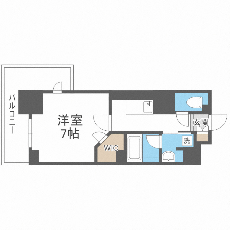 ハビテ靭センターコートの間取り