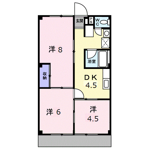 シティハイツ花崎の間取り