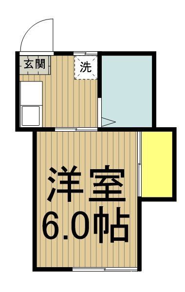 日野市東豊田のアパートの間取り