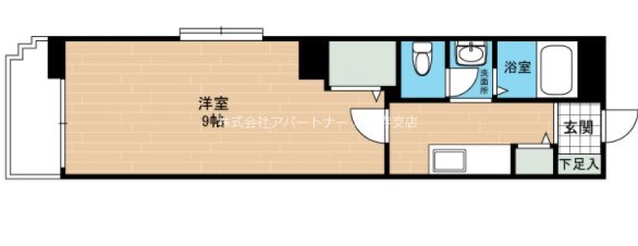 熊本市東区健軍のマンションの間取り