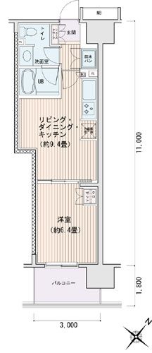 エスティメゾン豊洲レジデンスC棟の間取り