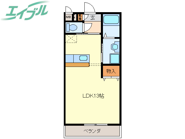 リジェール21の間取り